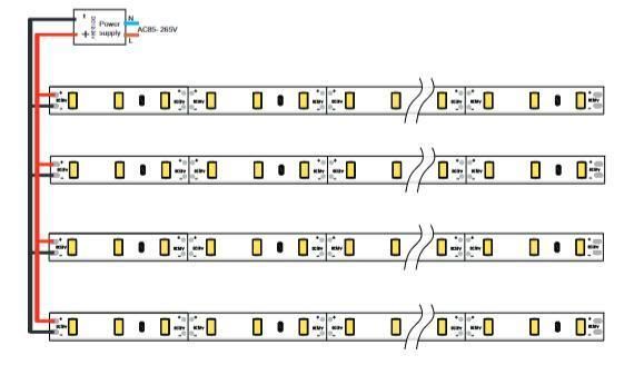 10mm 12V 30LEDs Low Power Consumption High Brightness SMD5630 LED Light Strip