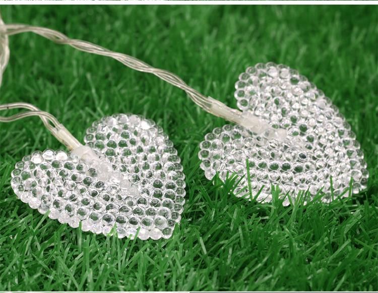 Flashing Heart-Shaped Icicle LED Lights for Wedding Valentine′ S Day