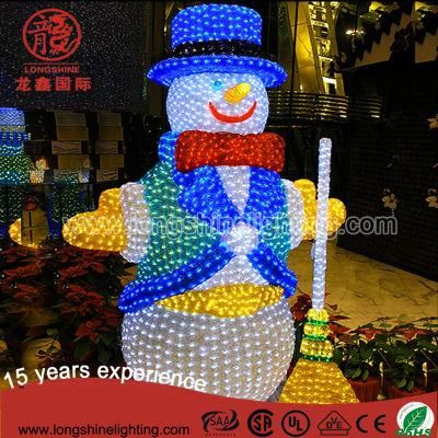 Wholesale Waterproof LED Lighted 3D Christmas Snowman Light for Outdoor