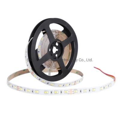 Double Color 2835 CCT LED Light Strip 3000K 6000K IP20 12/24V 10mm PCB 120LED Changeable CCT LED Strip