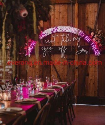 Romantic Flex LED Custom Made Neon Sign for Wedding Home Event Decor Backdrop or Gift /Wedding Neon Design