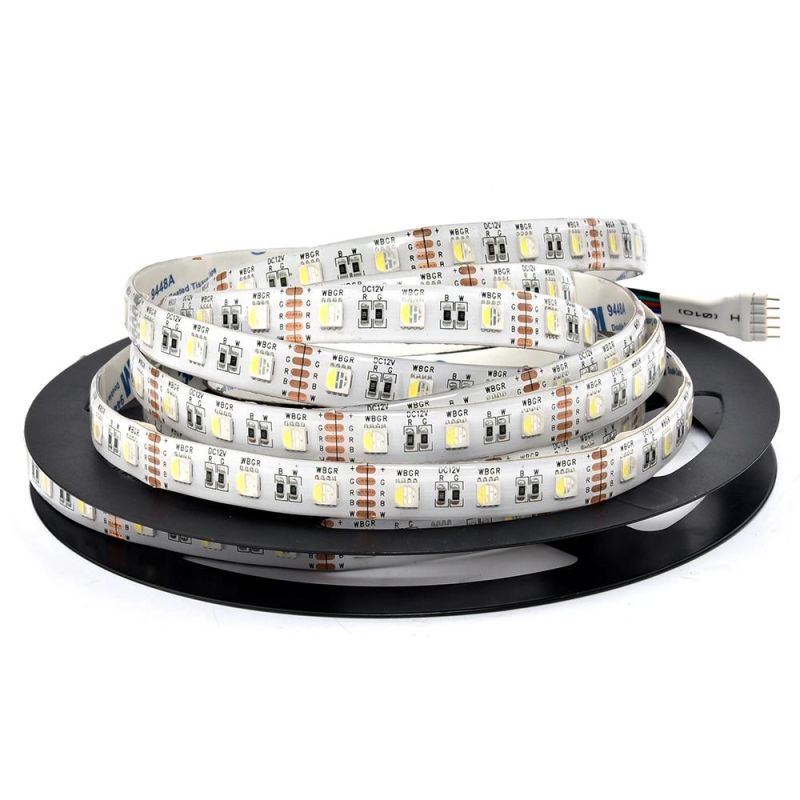 RGBW LED Strip 5050 12V Tape RGB+White/Warm White 4 in 1 Chip 60LEDs/M Flexible LED Light