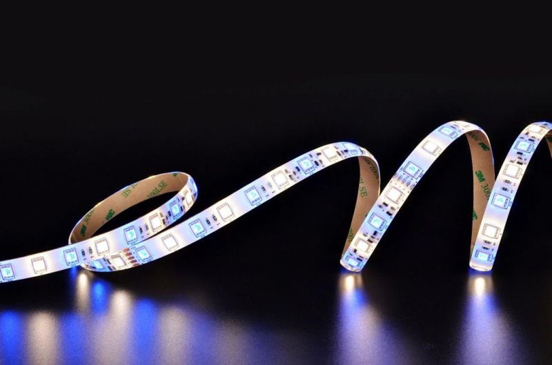 Single Row RGB + White Interval 5050 LED Strip 60LEDs/m 14.4W IP65 LED Strip Light