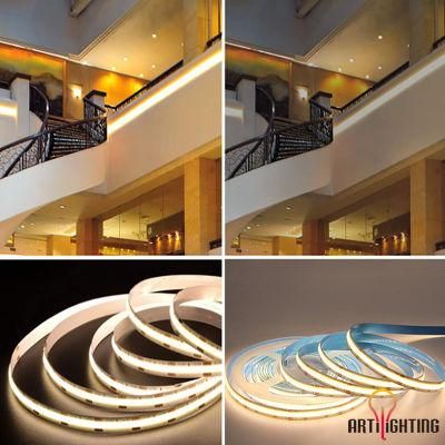 Zhongshan Factory Price 12V 24V Flexible LED Tape COB Light Strip LED 2700K 3000K 4000K 6500K