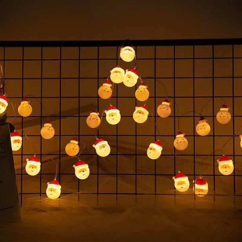 LED Santa Claus Snowman Lights Christmas Lights String Lights Room Decoration Lights Outdoor Christmas Lights