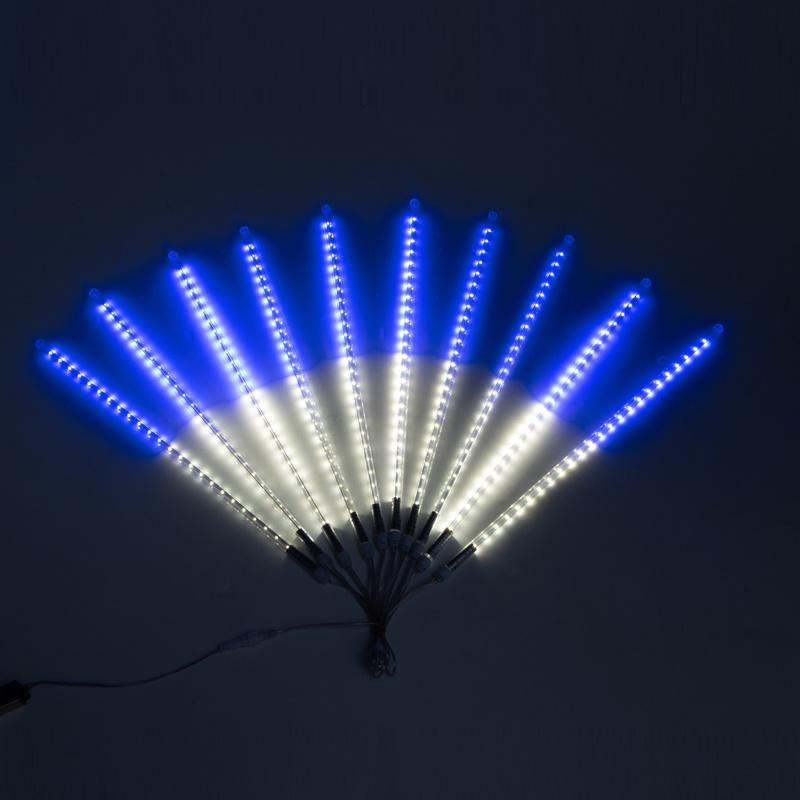 Amazon Hot Sale Outdoor Holiday Snowfall LED Meteor Rain Tube Lights for Street Decoration