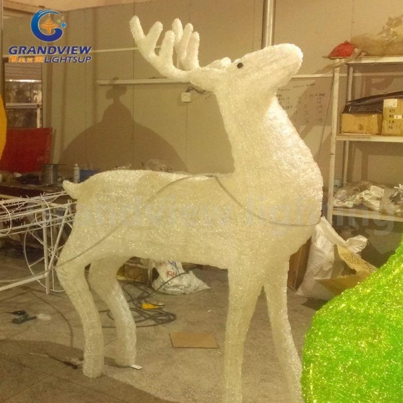 Outdoor LED Reindeer Carriage Christmas Light