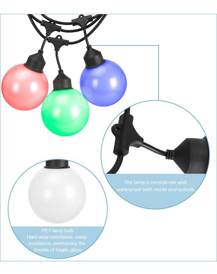 RGB Waterproof Decorative Holiday Party String Light