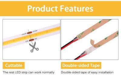 EMC Approved 12V 24V Alva / OEM Rope Light COB Strip