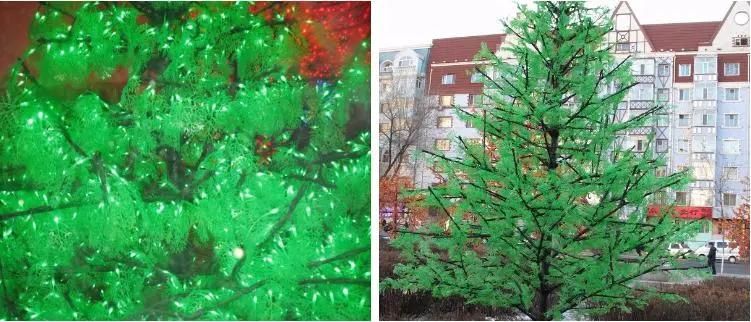 2m Green Color Artificial LED Pine Tree for Decorative