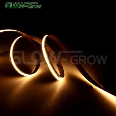 24V 10mm Dual Color COB LED Strip Light with Higher Luminous (100lm/w)