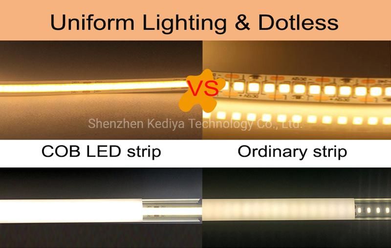 Dimmable Dotsfree Light DC24V 12V Flexible RGB CCT White LED COB Strip Light