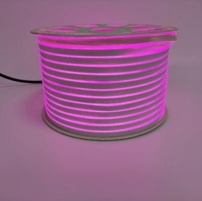 Holiday Christmas Wedding Party Decoration Mini Size 9*14mm DC24V Flexible SMD LED Neon Flex Waterproof Pink Color