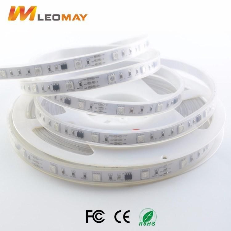 WS2811 Magic Color 30/48/60LEDs/m DC12V Digital RGB Addressable LED Strip with CE RoHS FCC Certification