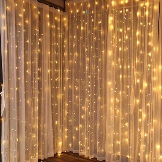 Connectable Waterproof Christmas Wedding Indoor Outdoor Decoration LED Curtain Icicle Lights Holiday Lighting