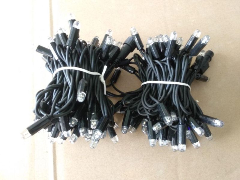 IP65 Christmas Light Garden Decoration Chain Light Rubber Wire LED with Cap and Insert Glue