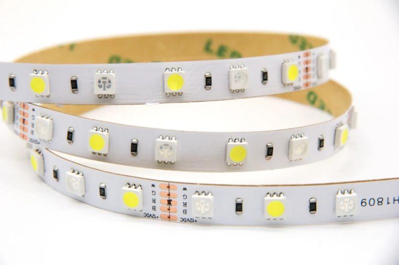 5050 60LED/M 14.4W/M Flexible SMD5050 RGB+W LED Strip 1year Warranty