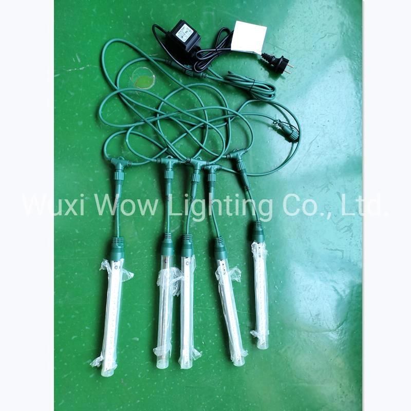 Drop Snowing Snowfall/Meteor Shower Tube - Bright White Christmas Lights