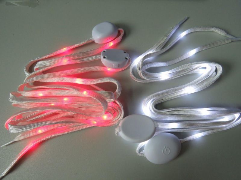 New Style LED Flashing Nylon Shoelace LED Shoe Laces for Christmas Decorarting Shoe in Party