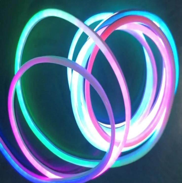 13mm Outdoor 12V LED Waterproof Rope Light Yellow Neon Light