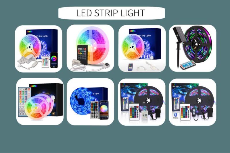 5050 RGB Multicolor Flexible WiFi Smart LED Neon Waterproof LED Strip Light