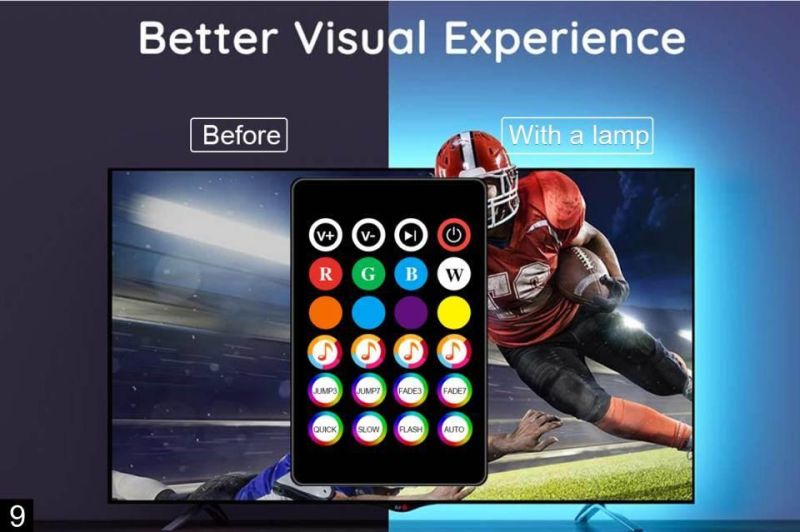 APP Control and Music Sync LED TV Backlights, WiFi TV Light Strip Sync