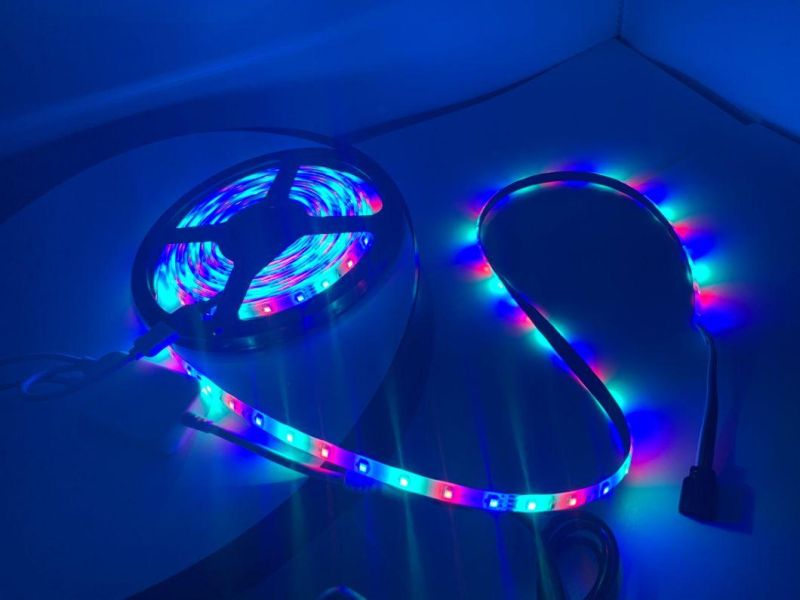 APP Controlled Full Kit Music Sync Voice Control Google Home Alexa Tuya 3528 5m 60W WiFi Smart RGB LED Strip Light