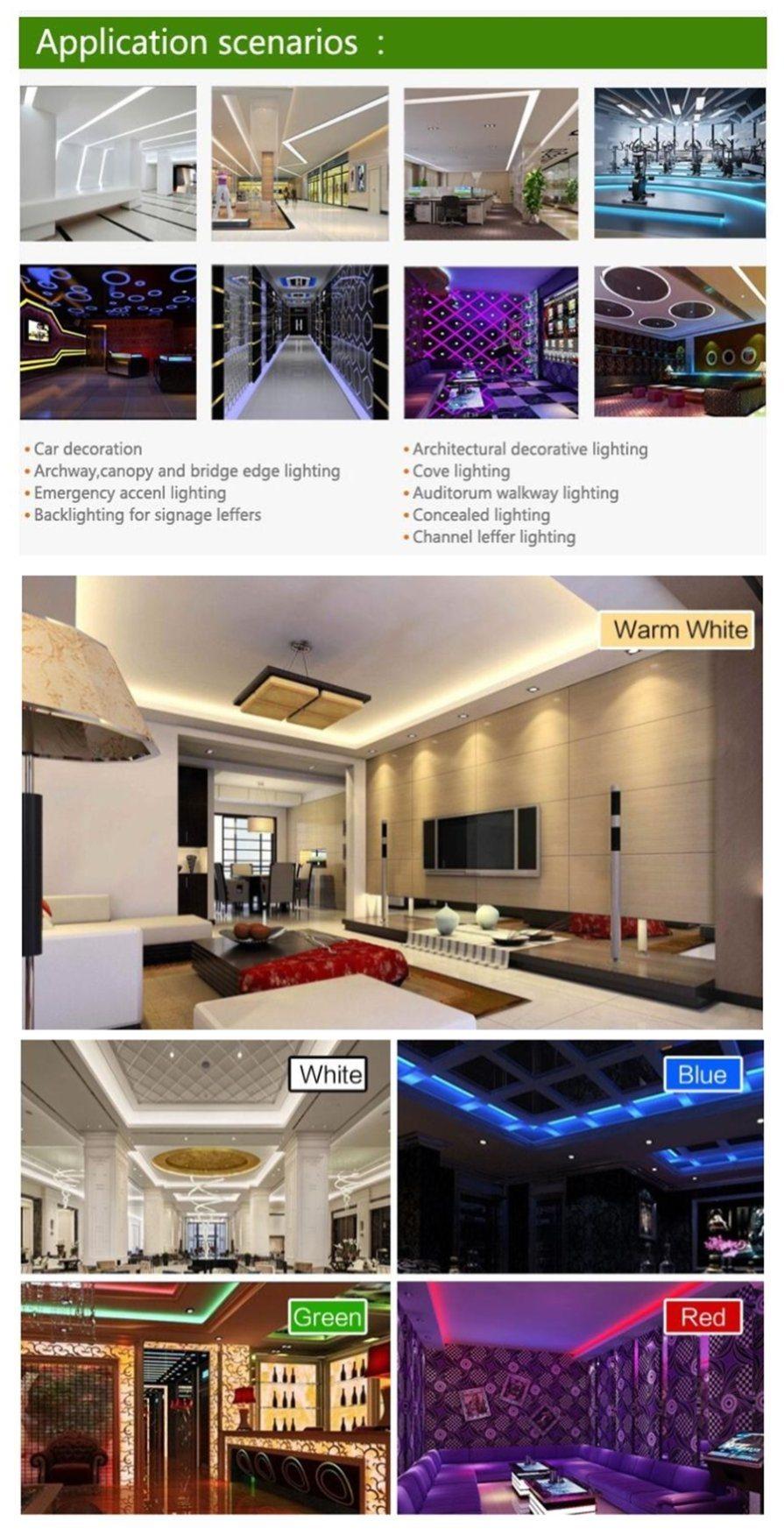 Single Row RGB + White Interval 5050 LED Strip 60LEDs/m 14.4W IP65 LED Strip Light