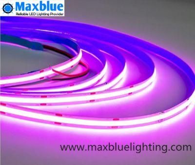 Red/Green/Blue/Yellow/Pink/Orange COB LED Strip Dotless Linear Lighting Ambient Light