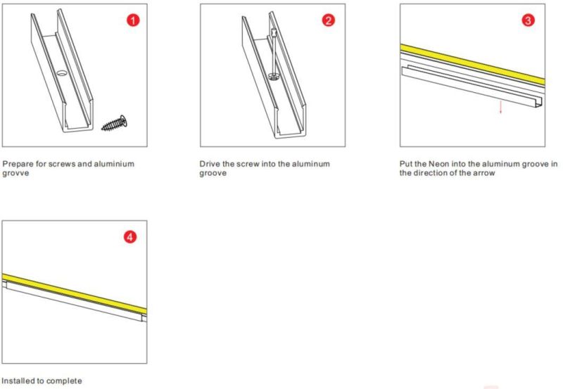 Ap1212f-B Silicone Tube Waterproof Top-View Food Grade High Quality Silicon Neon Flex Profile Light