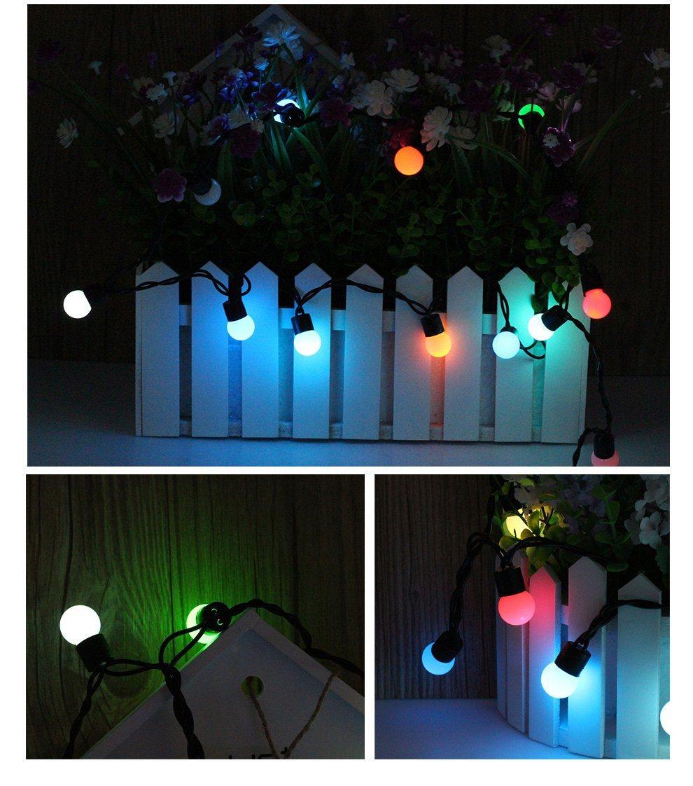 10m Christmas Tree Garland Festoon Outdoor LED Ball String Light