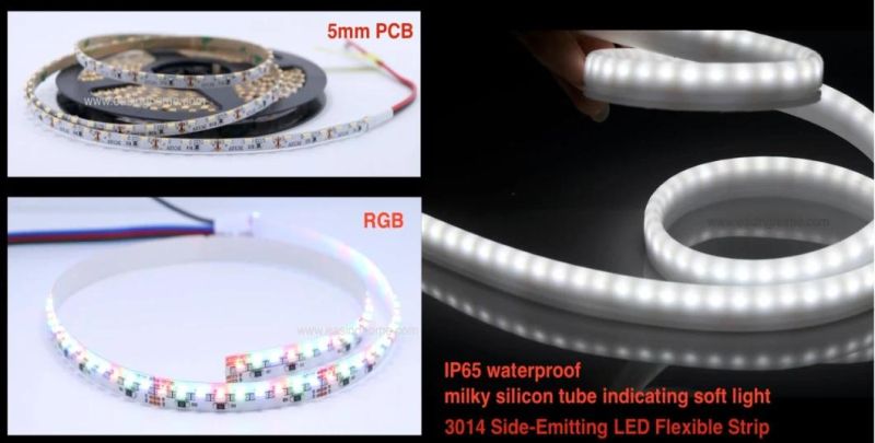 84LEDs 5m Per Roll RGBW LED Rope Light SMD3014 Side-View Strip Light