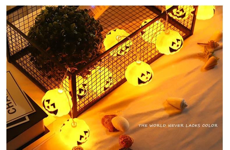 Battery Powered Halloween Decoration Pumpkin LED String Light