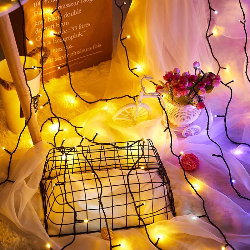 Curtain Lights Fairy String Twinkle Light Dimmable Cool White Icicle Lights for Bedroom Christmas Wedding Party Outdoor Indoor Wall Decorations