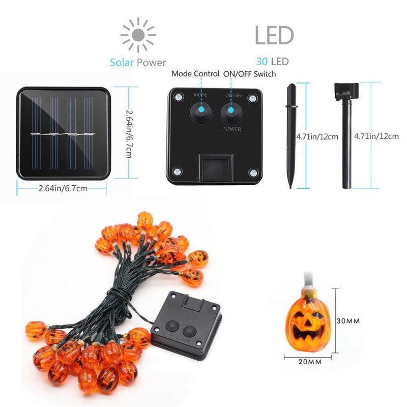 Halloween Pumpkin Solar String Light