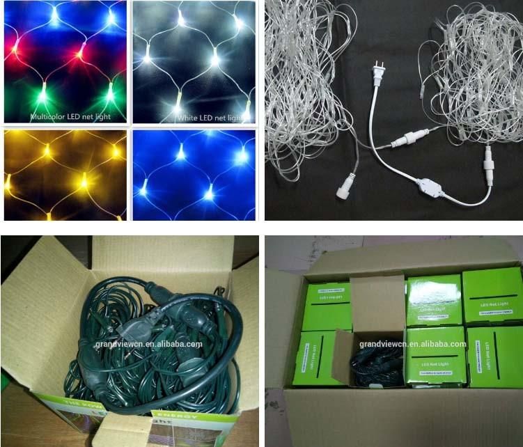 24V 2*1m 168LEDs PVC Copper Wire Large Net LED Lights for Wedding