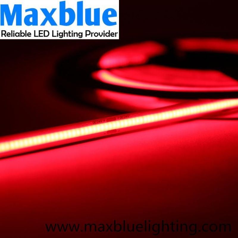 Red/Green/Blue/Yellow/Pink/Orange COB LED Strip Dotless Linear Lighting Ambient Light