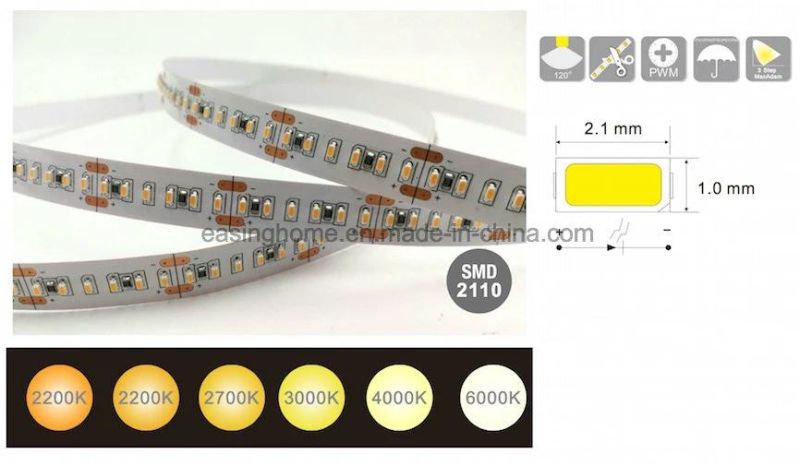 2110SMD 700LED Per Meter Size 2.1X1.0mm High CRI Cheap Price LED Strip to Replace 2835SMD 3014SMD 2216SMD Strip