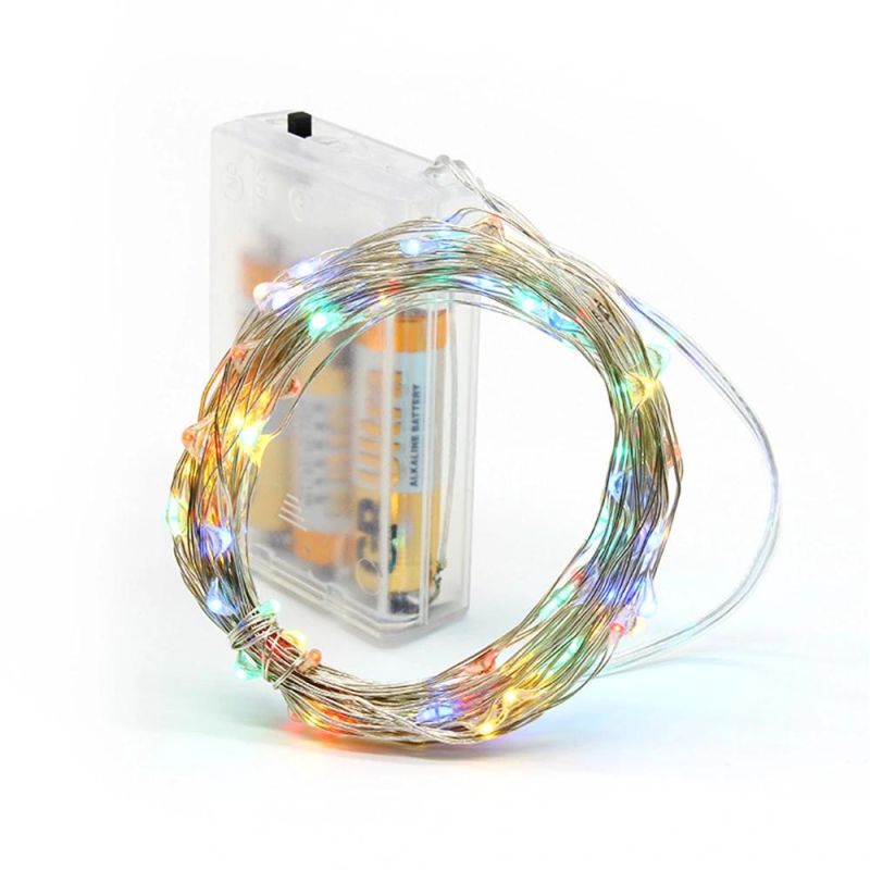 Copper Wire 3 AA Battery Operated LED Micro String Light