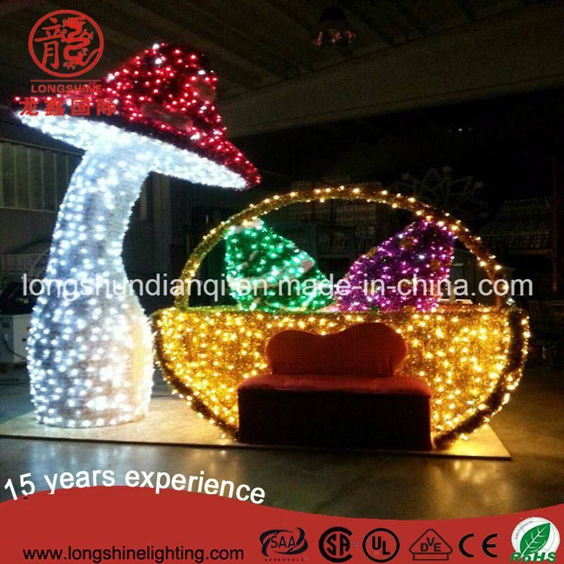 LED 3D Bear Christmas Motif Light Outdoor Decoration