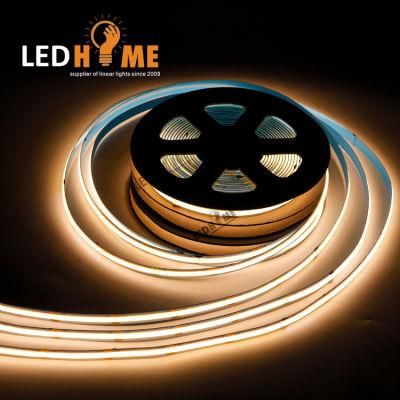 12V High CRI 90ra 504LEDs COB LED Strip 8mm FPCB Width LED Light Strip