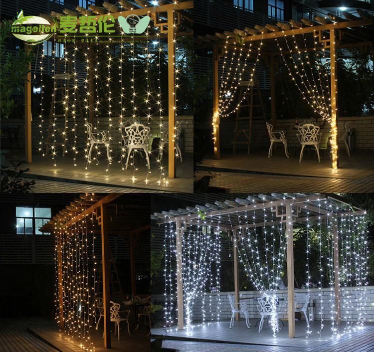 Christmas Wedding Lights Icicle High Power LED Mini Party String Light Waterfall Curtain