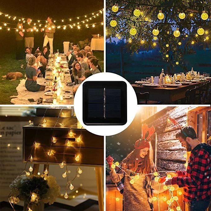 Multicolor Solar LED Garland for Festival Celebrate Wedding Christmas