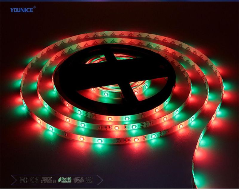 SMD5050 Rgbww DC24V 60LEDs/M LED Flexible Tape Lighting LED Strip