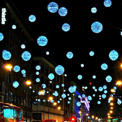 Commercial Outdoor Christmas Ornaments LED Ball String Lights Christmas Decorations