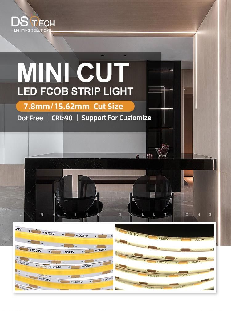 7.8mm One Cut DC12V LED COB Strip Light COB LED Strip Light