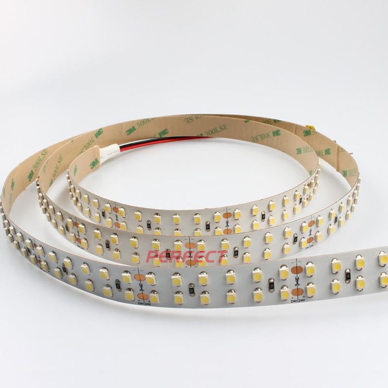 Factory 3528 LED Strip 240LEDs/M DC 24V 15mm White Copper PCB Double Row LED Strips Light