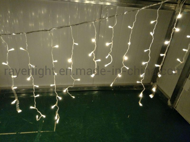 Triangle Shape LED Christmas Icicle Lights Lighting Chain for Decoration