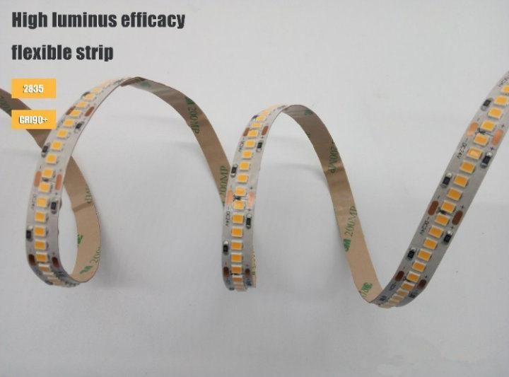 LED Strip Lights with High Density Excellent CRI>95 Warm Ultra Thin White PCB Warm White