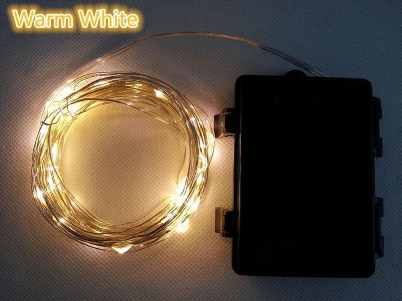 Outdoor Dimmable LED String Lights, 100 LEDs Twinkle Lights 33 FT Copper Wire Lights